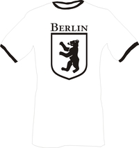T-Shirt Berliner Wappen auf Ringer weiß