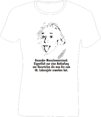 T-Shirt Slim Fit   Einstein "18 Jahre..."