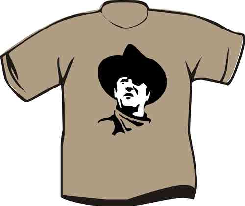 T-Shirt John Wayne Hut u. Augenklappe
