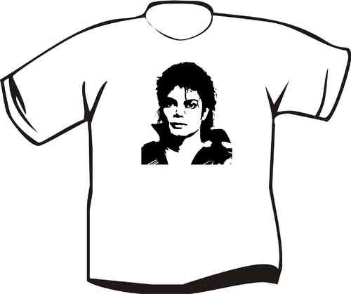 T-Shirt Michael Jackson Kopf 1