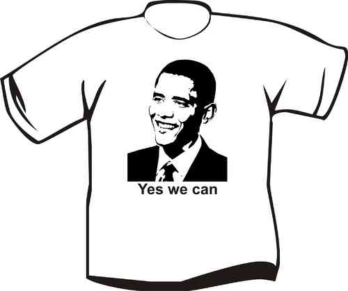 T-Shirt Obama Kopf