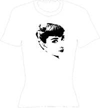T-Shirt Lady Crew-Neck  Audrey Hepburn Kopf