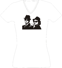 T-Shirt Lady V-Neck  Blues Brothers