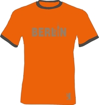 T-Shirt Ringer - Berlin- Schriftzug mit FS-Turm und Bär