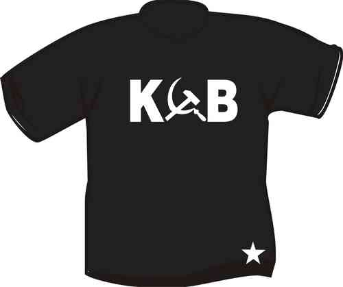 T-Shirt  KGB mit Hammer und Sichel