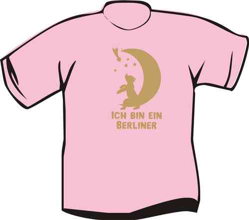 Kinder T-Shirt  Mondsichel mit Bär -Ich bin ein Berliner-