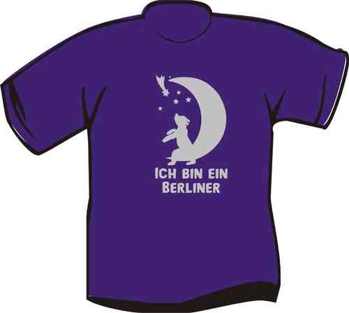 Kinder T-Shirt  Mondsichel mit Bär -Ich bin ein Berliner-