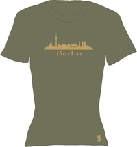 T-Shirt Lady Crew-Neck   Skyline von Berlin